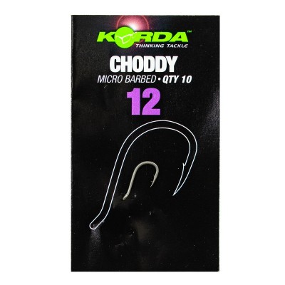 KORDA Крючок Choddy №12 с бородкой 10шт