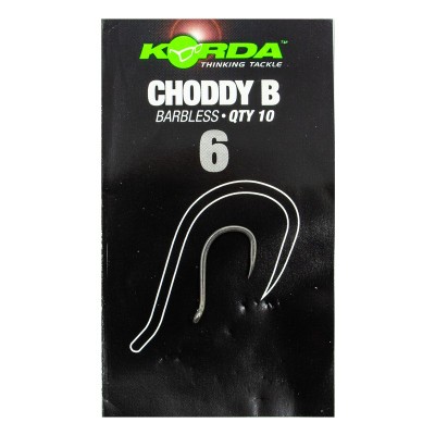 KORDA Крючок Choddy Barbless №6 без бородки 10шт