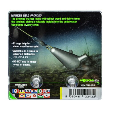 KORDA Грузило маркерное Marker Lead Blister 2oz 3oz