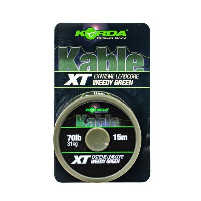 KORDA Лидкор Kable XT Extreme Leadcore 15м 70lb Green