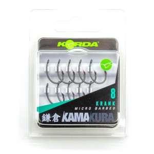 KORDA Крючок Kamakura Krank №8 с бородкой 10шт