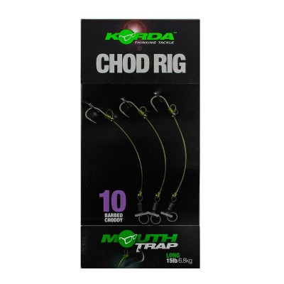 KORDA Поводок готовый Chod Rig Long 2,5см №10 3шт