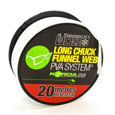 KORDA Сетка PVA запасная Longchuck Funnel Web Hexmesh 20м