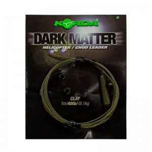 KORDA Монтаж готовый Dark Matter Leader Heli Clay 40lb