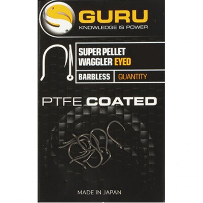 GURU Крючок Super Pellet Waggler Eyed №14 без бородки