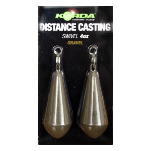 KORDA Грузило Distance Casting Swivel Gravel 4.0oz 113г