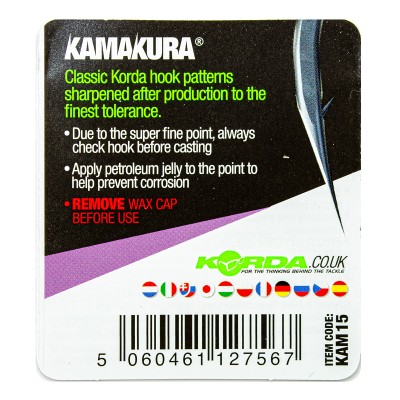 KORDA Крючок Kamakura Choddy №4 с бородкой 10шт