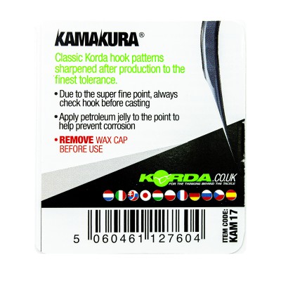 KORDA Крючок Kamakura Choddy Barbless №6 без бородки 10шт