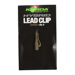 KORDA Клипса безопасная с кольцом Hybrid Lead Clips Gravel