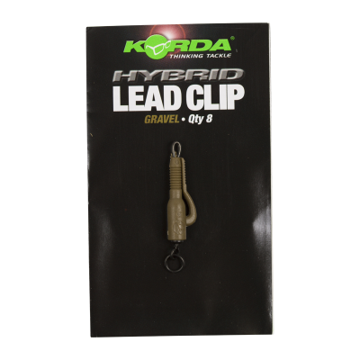 KORDA Клипса безопасная с кольцом Hybrid Lead Clips Gravel