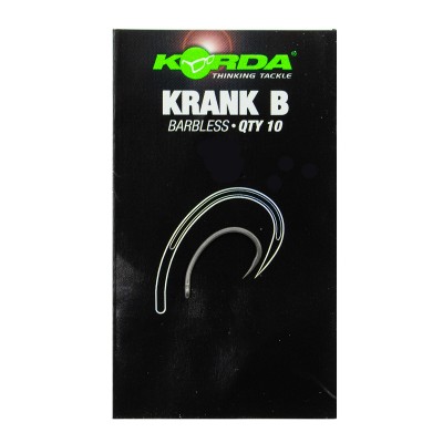 KORDA Крючок Krank Barbless №10 без бородки 10шт