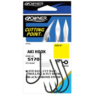 OWNER Крючок Aki Hook BC №1/0 6шт Крючок USA модели OWNER