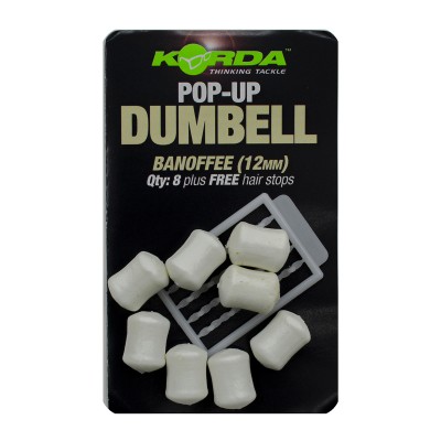 KORDA Имитационная приманка Dumbell Pop-Up Banoffee 12мм