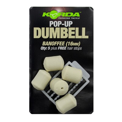 KORDA Имитационная приманка Dumbell Pop-Up Banoffee 16мм