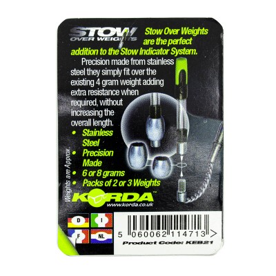 KORDA Огрузка Spare Weights 6,0г для индикатора Stow Indicator 2шт