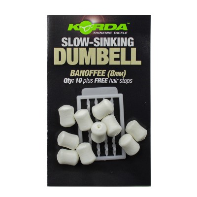 KORDA Имитационная приманка Dumbell Slow Sinking Banoffee 8мм