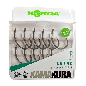 KORDA Крючок Kamakura Krank Barbless №6 без бородки 10шт