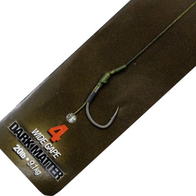 KORDA Поводок готовый Dark Matter Rig 20lb Wide Gape №4