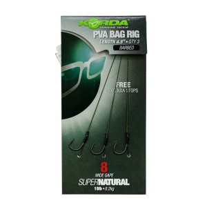 KORDA Поводок готовый Solidz PVA Rig 18lb Wide Gape №8