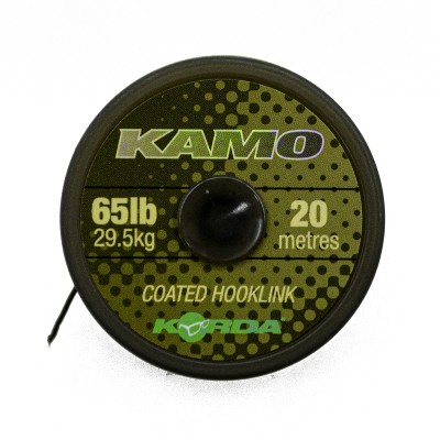 KORDA Поводковый материал Kamo Coated Hooklink 65lb 20м