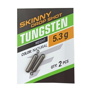 FLAGMAN Грузило Tungsten Skinny Drop Shot вольфрам 5.3г