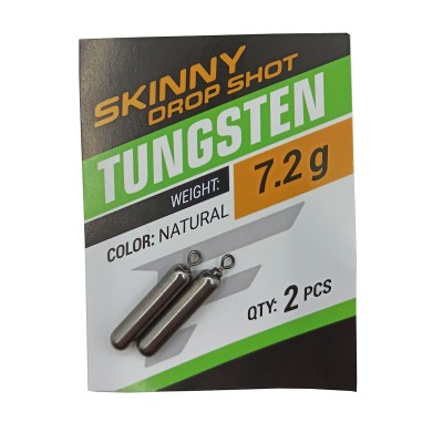 FLAGMAN Грузило Tungsten Skinny Drop Shot вольфрам 7,2г