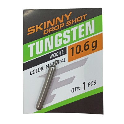 FLAGMAN Грузило Tungsten Skinny Drop Shot вольфрам 10,6г