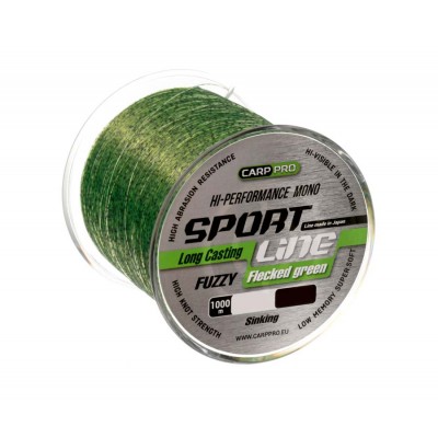 CARP PRO Леска Sport Line Flecked Green 1000м 0,235мм