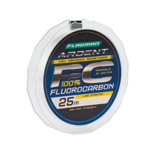 FLAGMAN Леска Ardent Fluorocarbon 25м 0.18мм 3.3кг/7.3lb