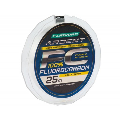 FLAGMAN Леска Ardent Fluorocarbon 25м 0,18мм 3,3кг/7,3lb