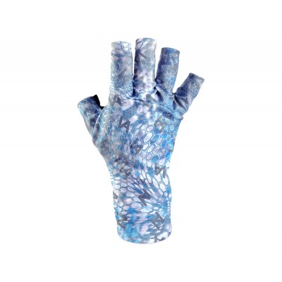 VEDUTA Перчатки солнцезащитные UV Gloves Reptile Skin Blue M-L мужские