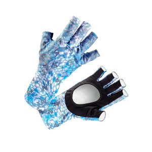 VEDUTA Перчатки солнцезащитные UV Gloves Reptile Skin Blue M-L мужские