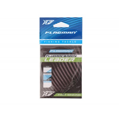 FLAGMAN Поводок Fluorocarbon Leader 9,8кг 25см 0,45мм 2шт