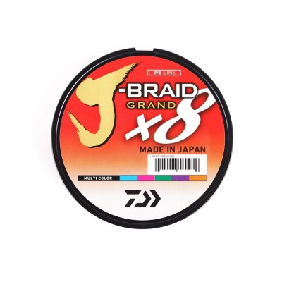 DAIWA Шнур J-Braid Grand x8 150м Multicolor 0,10мм 7кг