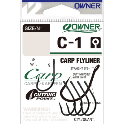 OWNER Крючок Carp Flyliner BC №1/0 4шт