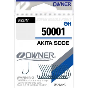 OWNER Крючок Akita Sode blue №12 17шт