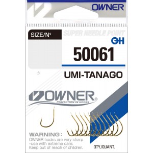 OWNER Крючок Umi Tanago gold №4 11шт