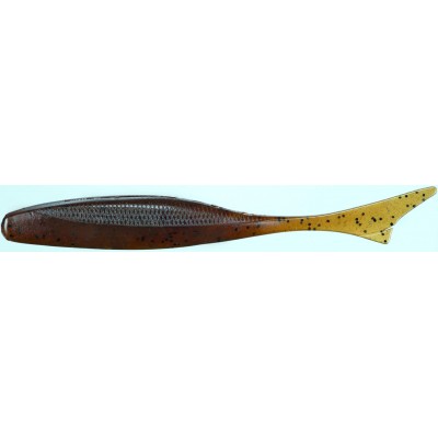 OWNER Слаг JR Minnow JRM-113 4,5" #01 Green Pumpkin w/Black Flake 11,3см 7шт Приманка мягкая OWNER