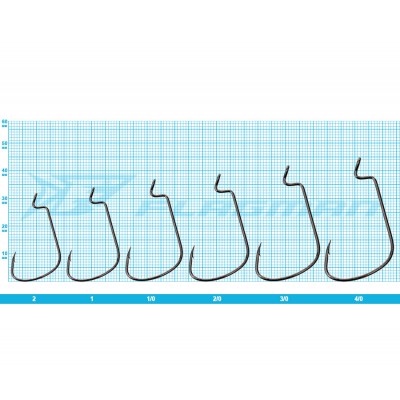 FLAGMAN Крючок Worm Super Wide Gape Offset №3/0 4шт