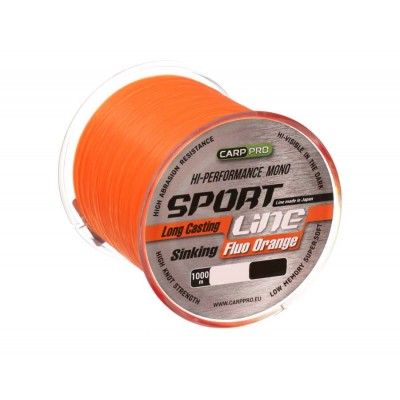 CARP PRO Леска Sport Line Fluo Orange 1000м 0,235мм