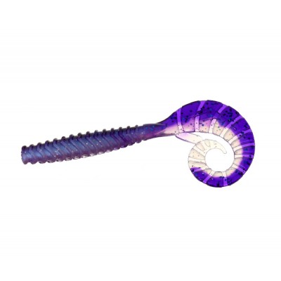 FLAGMAN Твистер TT-Grub 3,0'' #0531 Violet Pearl White 7,5см 5шт