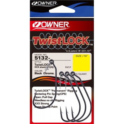 OWNER Крючок Twist Lock CPS BC №3/0 4шт