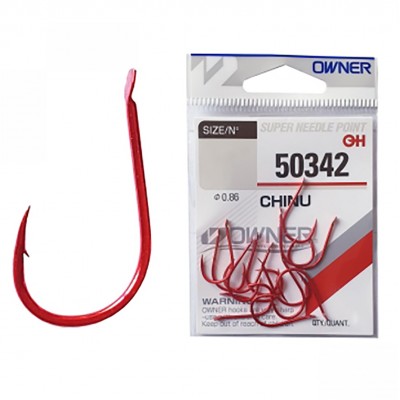 OWNER Крючок Chinu red №4 20шт