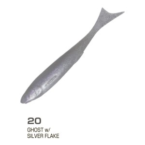 OWNER Слаг Nervous Rex NR-150 5.9" #20 Ghost w/Silver Flake 15см 4шт