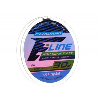 FLAGMAN Леска F-Line Ice Crystal 30м 0,08мм