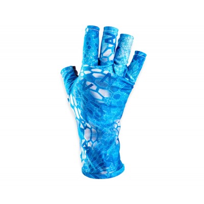 VEDUTA Перчатки солнцезащитные UV Gloves Reptile Skin Blue Water S-M мужские