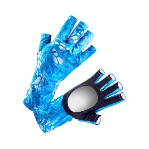 VEDUTA Перчатки солнцезащитные UV Gloves Reptile Skin Blue Water S-M мужские