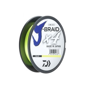 DAIWA Шнур J-Braid x4 270м Yellow 0.15мм 6.9кг