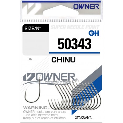 OWNER Крючок Chinu nickel №1/0 11шт