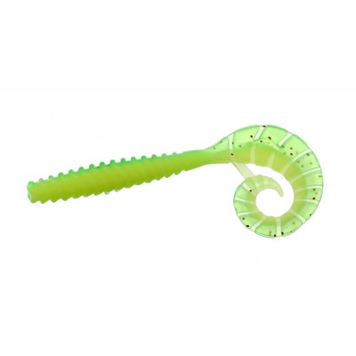 FLAGMAN Твистер TT-Grub 2,0'' #1527 Lime/Lime Chartreuse 8шт